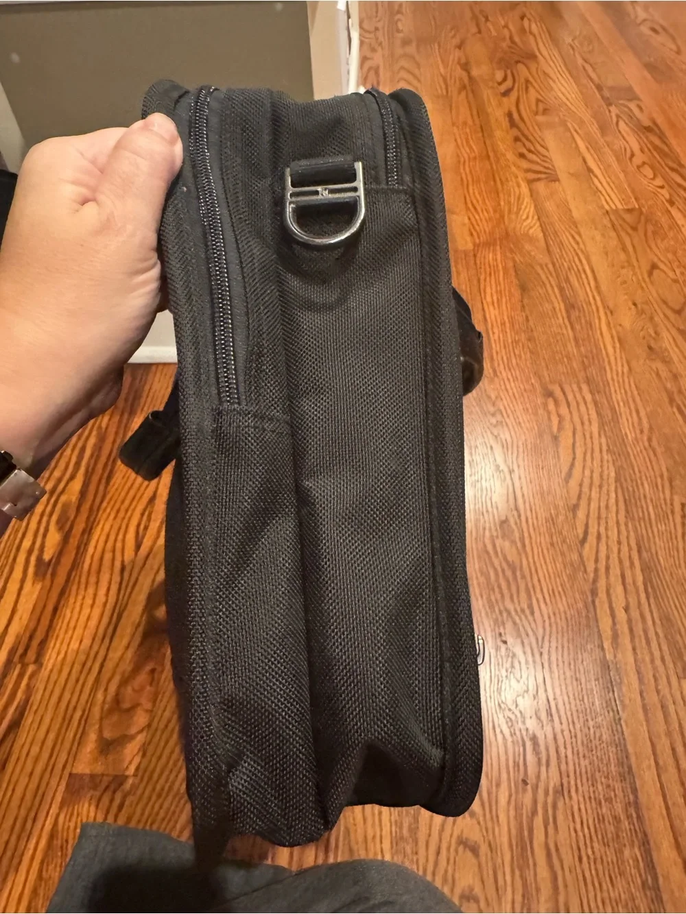 Victorinox Black Men's Briefcase Laptop Bag with Front Pocket